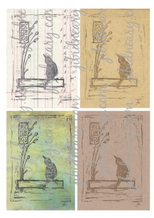 The Curious Bird Bookplate Digital Download