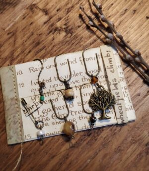 Woodland Inspired Book Charms, Handmade Set of 6 (bc06)