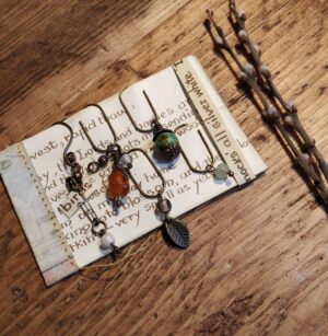 Woodland Inspired Book Charms, Handmade Set of 6 (bc05)