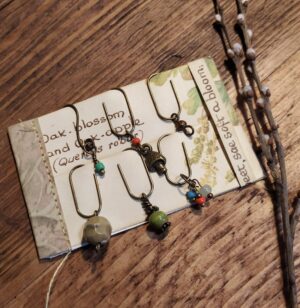 Woodland Inspired Book Charms, Handmade Set of 6 (bc01)