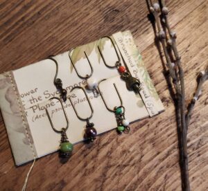 Woodland Inspired Book Charms, Handmade Set of 6 (bc07)